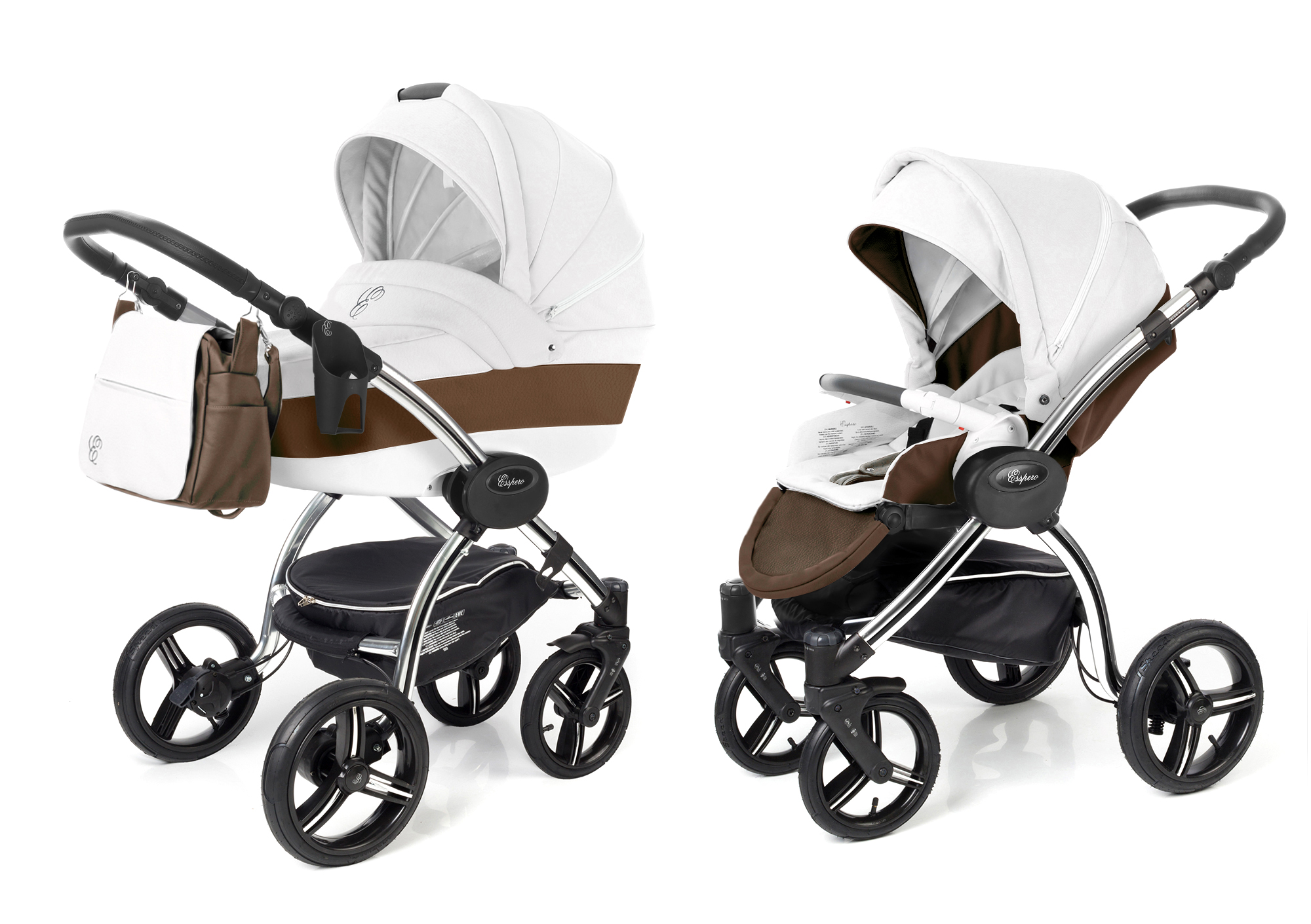 Коляска 2 в 1 Esspero Grand I-Nova (шасси Chrome) Canella leatherette