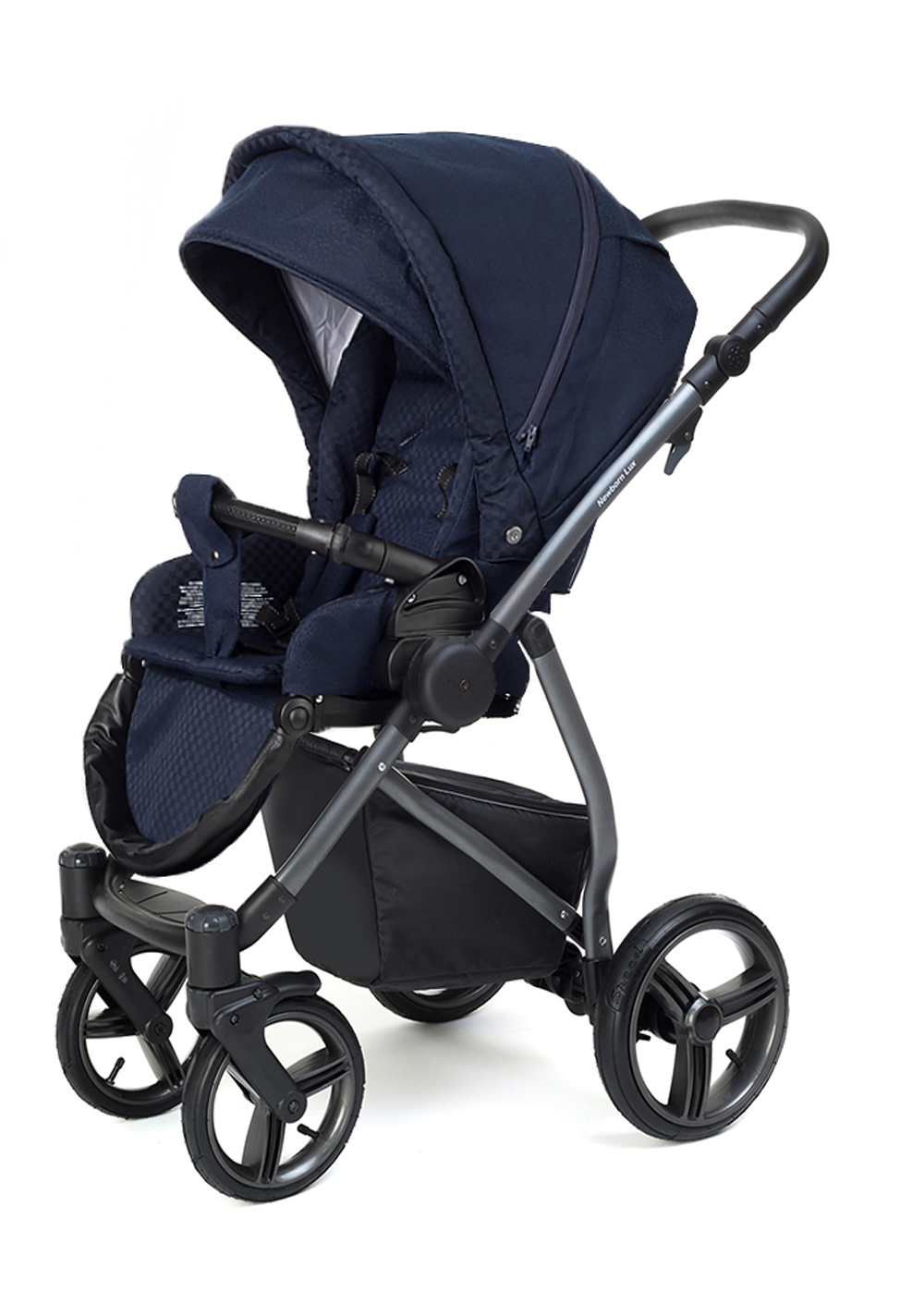 Прогулочная коляска Esspero Newborn Lux (шасси Graphite) Mar Carbon
