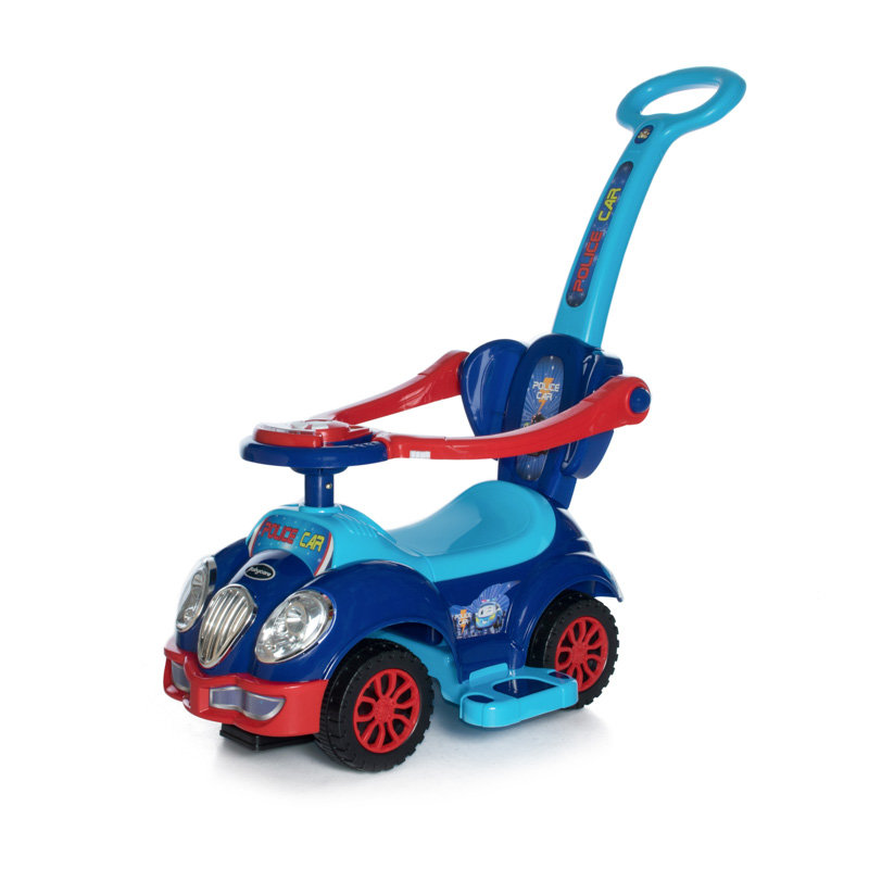 Каталка детская Baby Care Cute Car (музыкальный руль) Синий/Красный