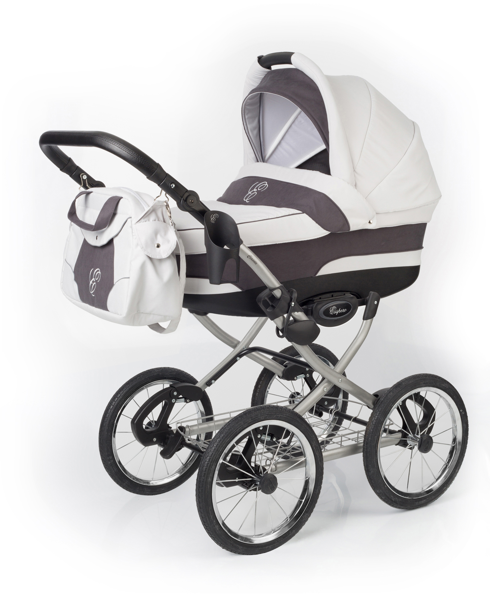 Коляска для новорожденных Esspero Classic (шасси Grey) Grey