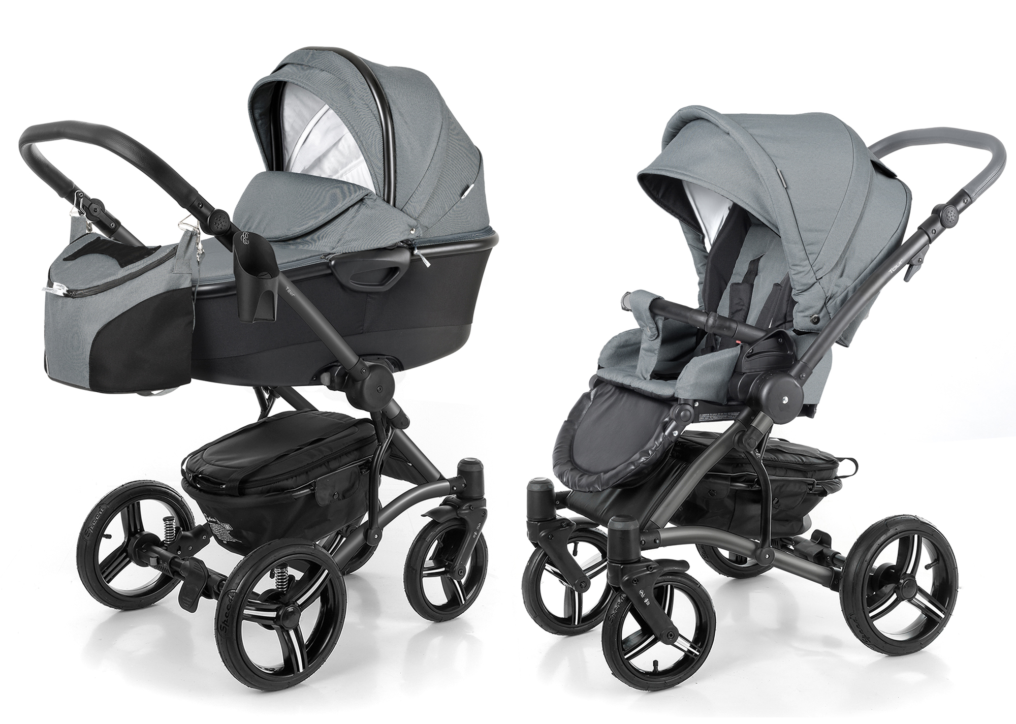 Коляска 2 в 1 Esspero Tour Alu (шасси Graphite) Asphalt