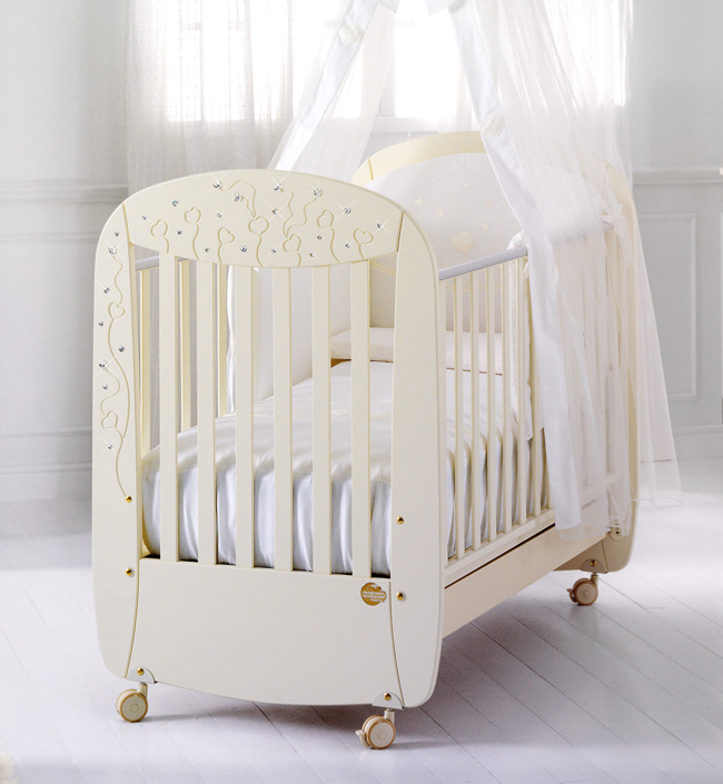 Детская кроватка Baby Expert Butterfly крем