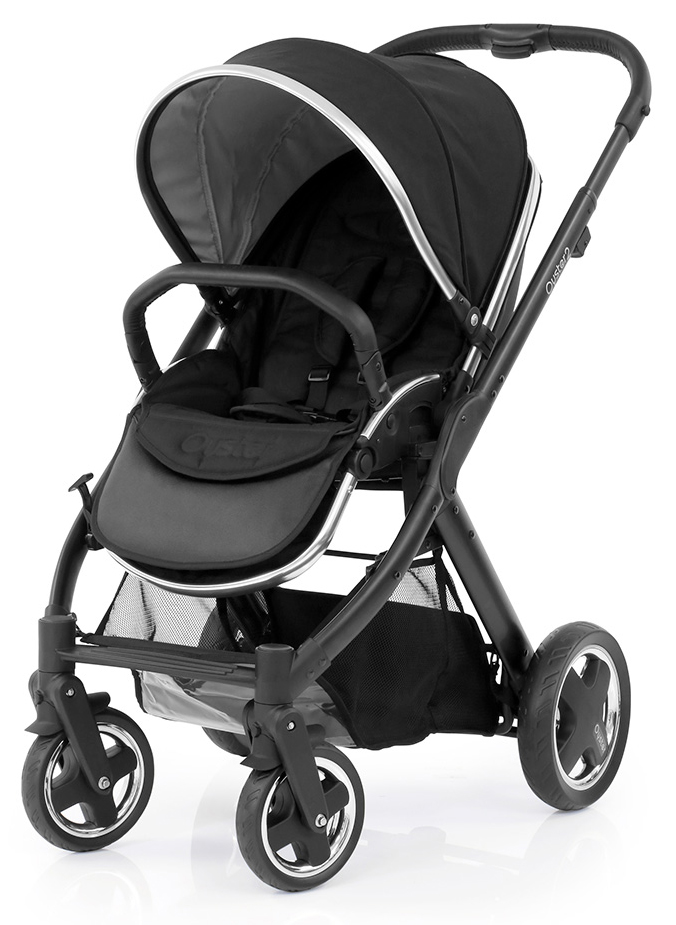 Прогулочная коляска Oyster 2 + Colour Pack (шасси Black) Smooth Black