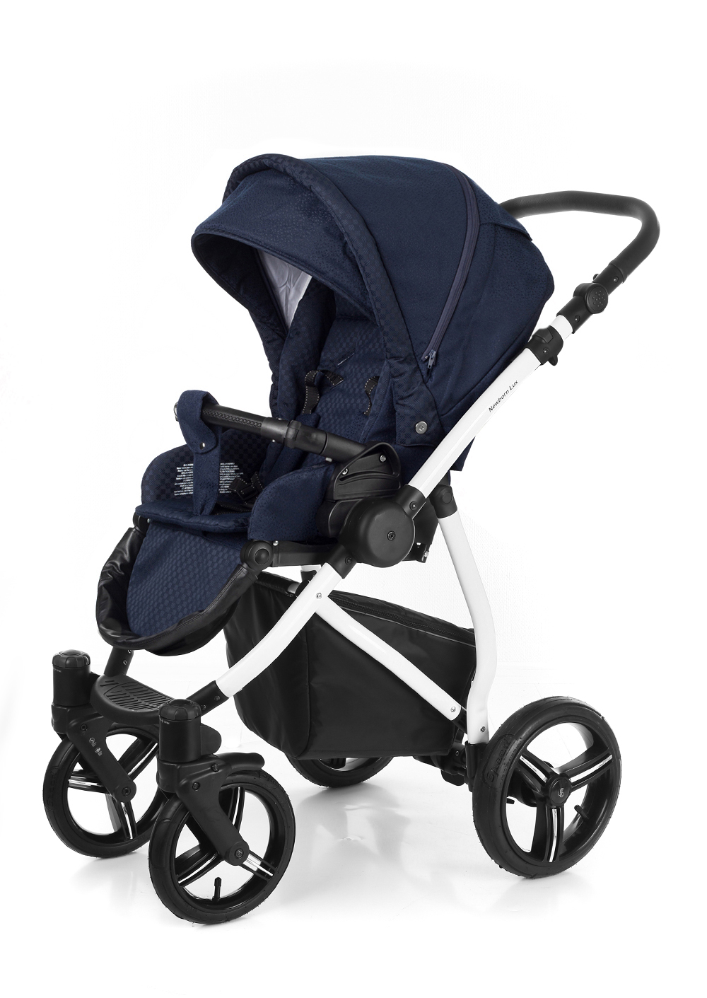 Прогулочная коляска Esspero Newborn Lux (шасси White) Mar Carbon