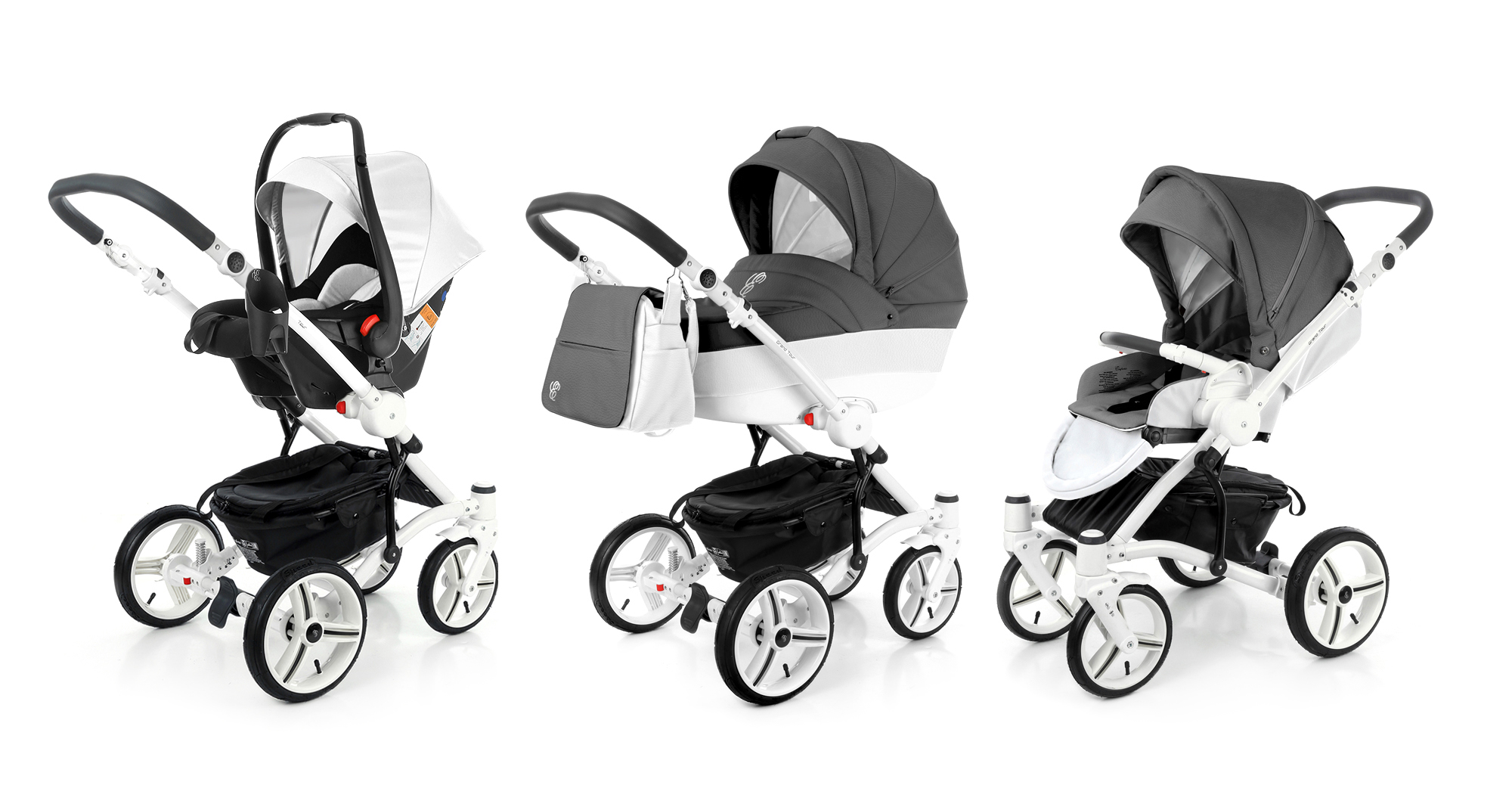 Коляска 3 в 1 Esspero Grand Tour Grafite leatherette