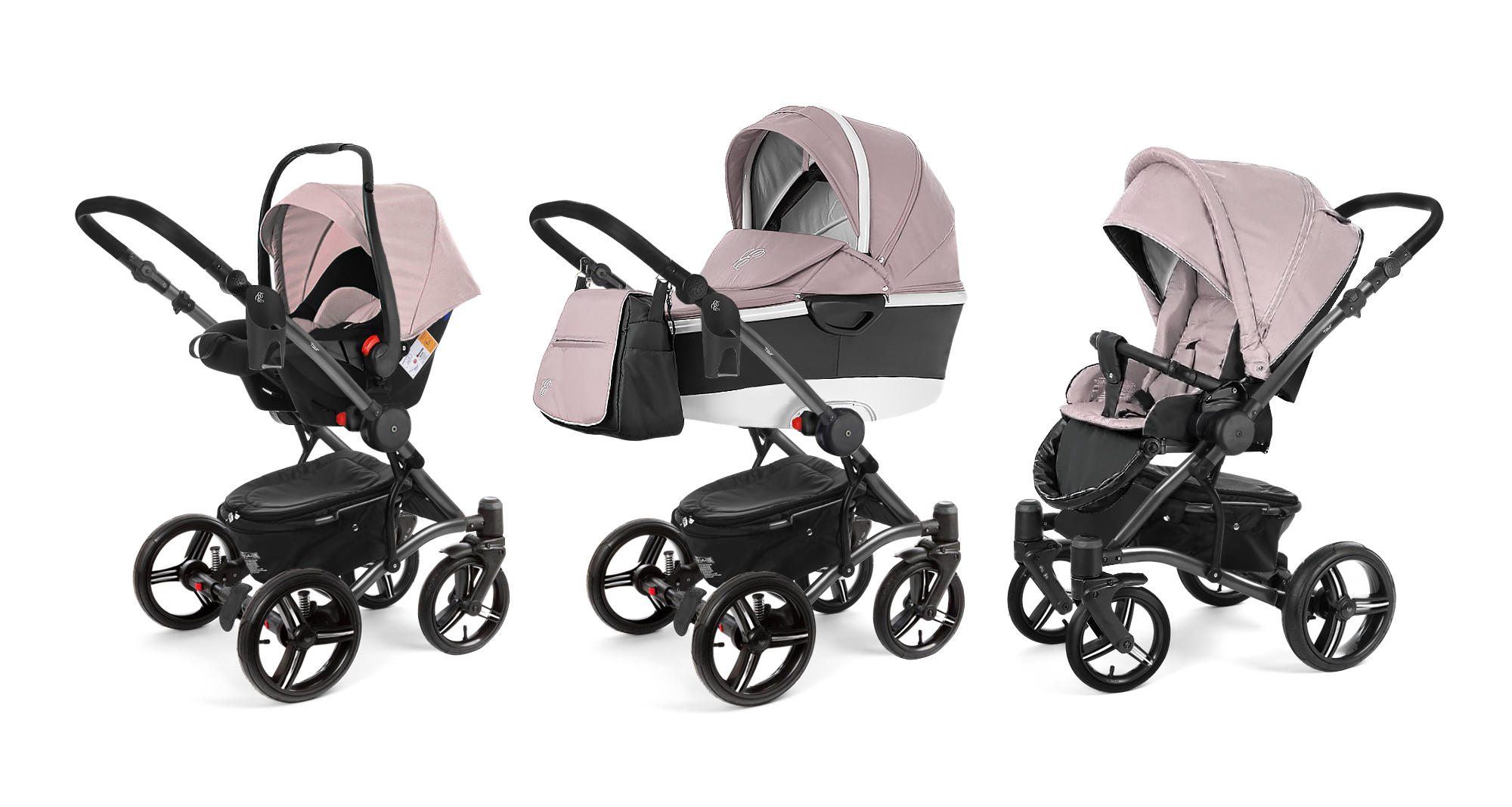 Коляска 3 в 1 Esspero Tour Alu (шасси Graphite) Beige