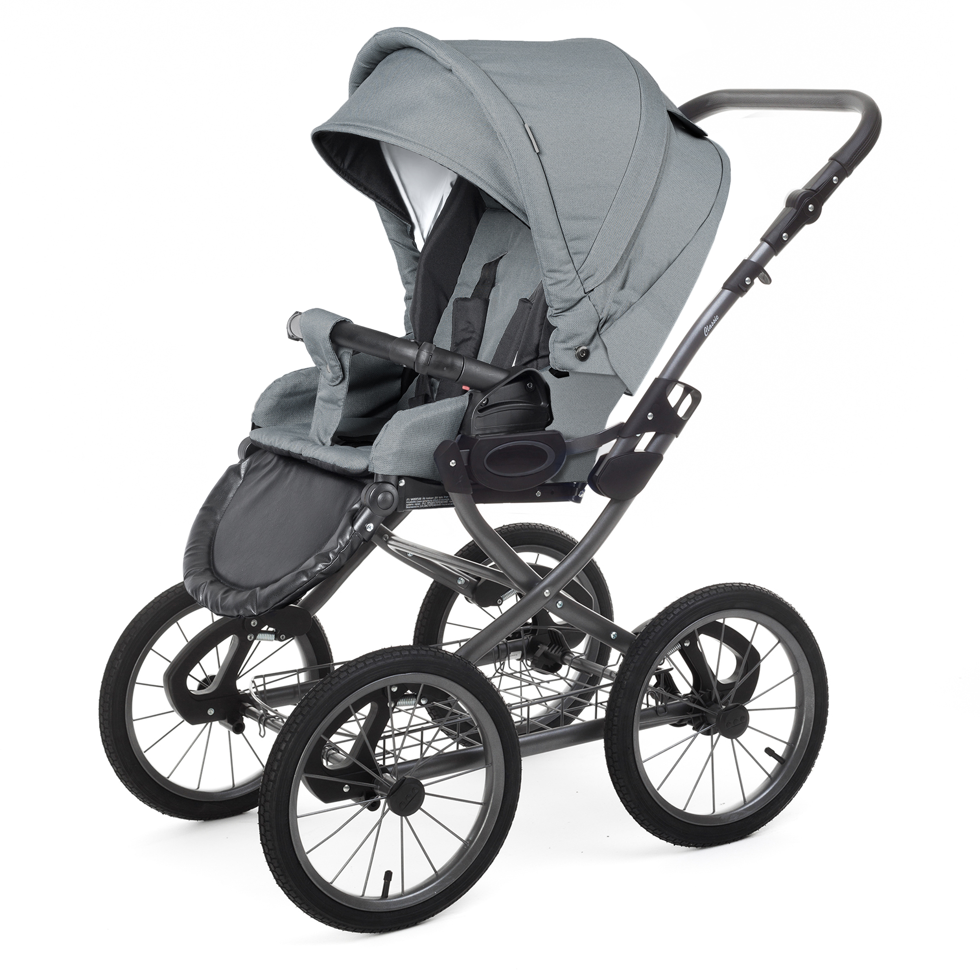 Прогулочная коляска Esspero Classic Alu (шасси Graphite) Asphalt