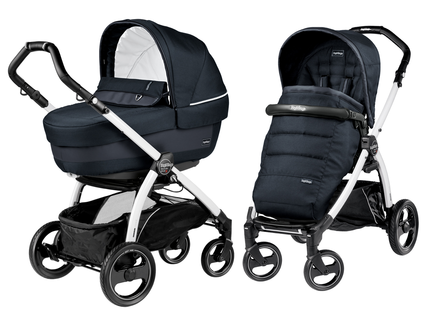 Коляска 2 в 1 Peg-Perego Book Plus S Luxe Bluenight