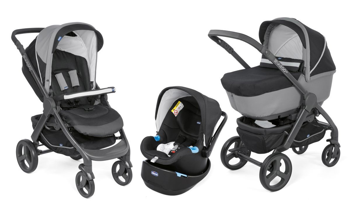 Коляска 3 в 1 Chicco StyleGo Up Jet Black