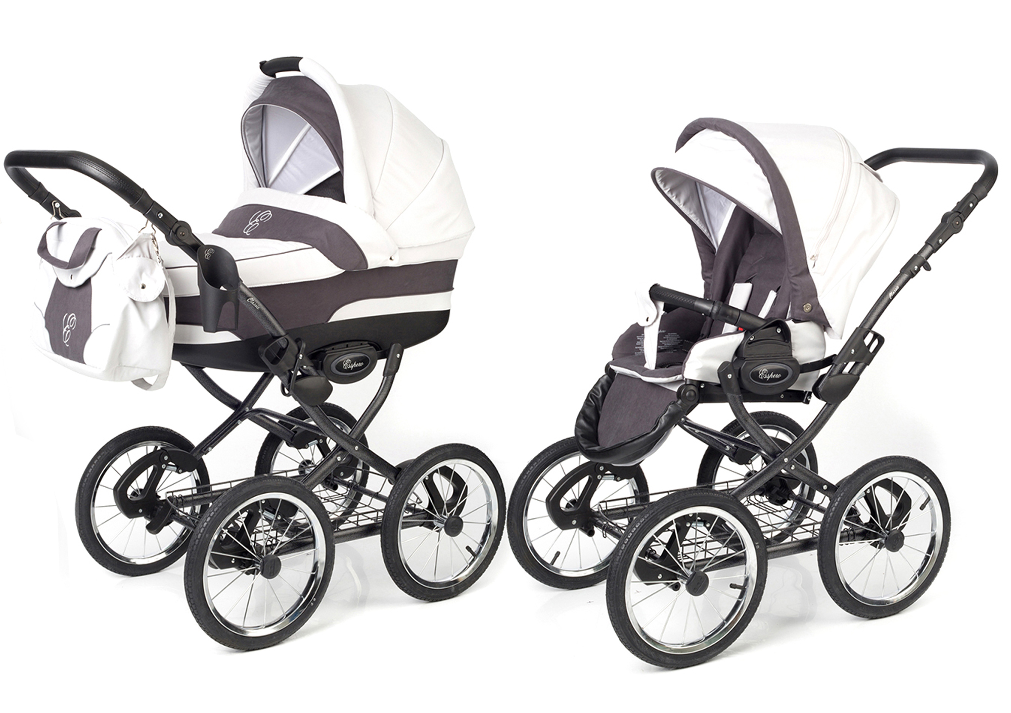 Коляска 2 в 1 Esspero Classic (шасси Graphite) Grey
