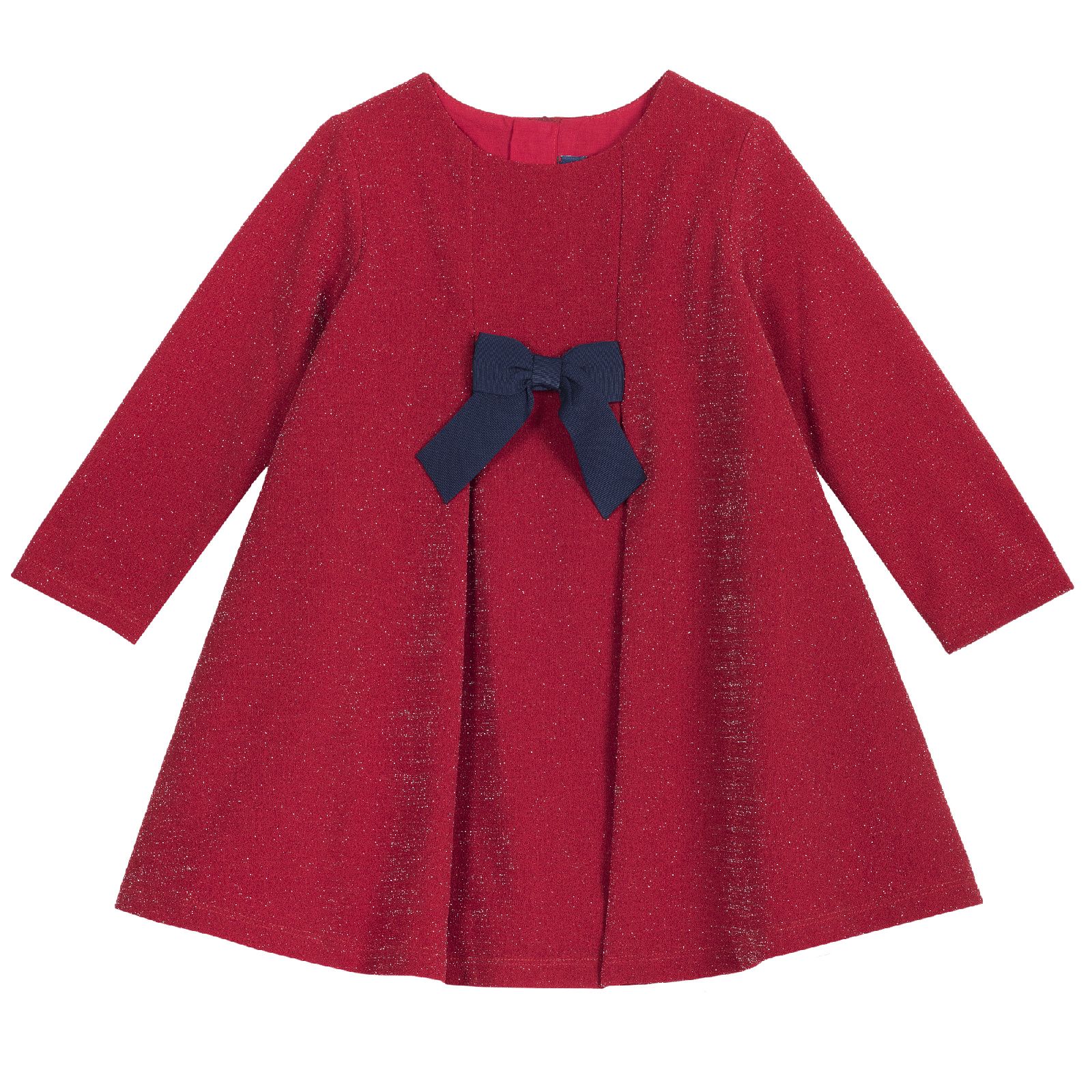 Платье Chicco, длинный рукав, стрейчевое, цвет красный Красный, р.116
