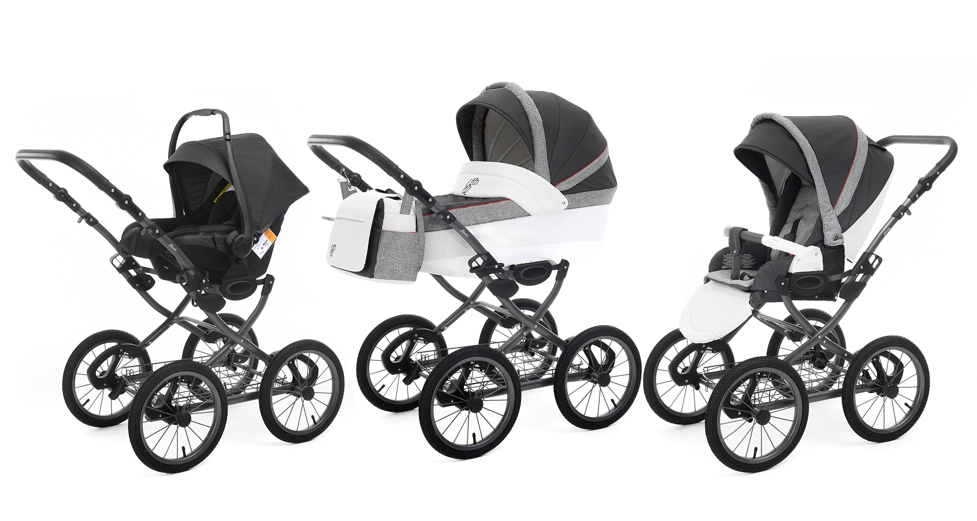 Коляска 3 в 1 Esspero Grand Classic (шасси Graphite) Royal Grey