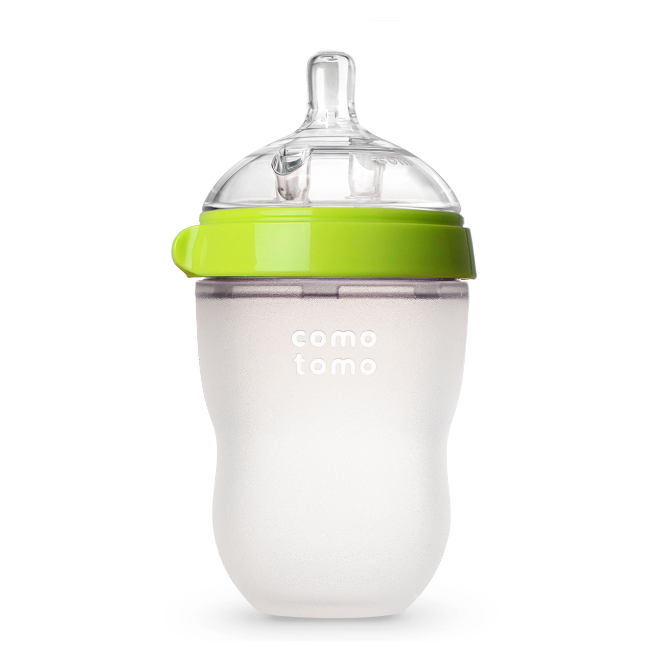 Бутылочка для кормления COMOTOMO (250 мл.) Natural Feel Baby Bottle цвет зеленый
