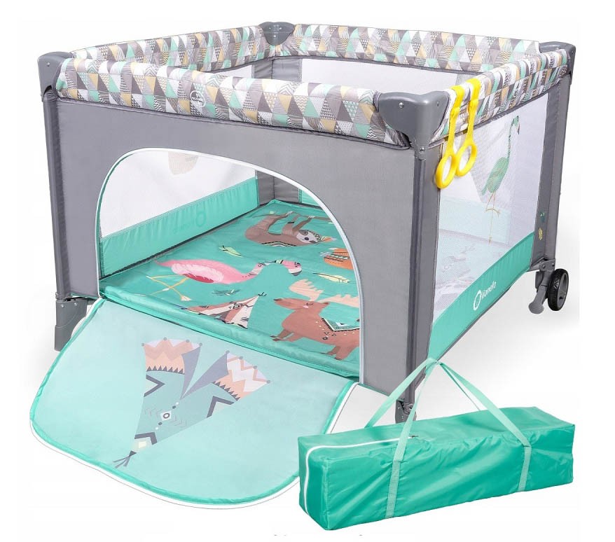 Манеж Lionelo LO-Stella Turquoise Scandi