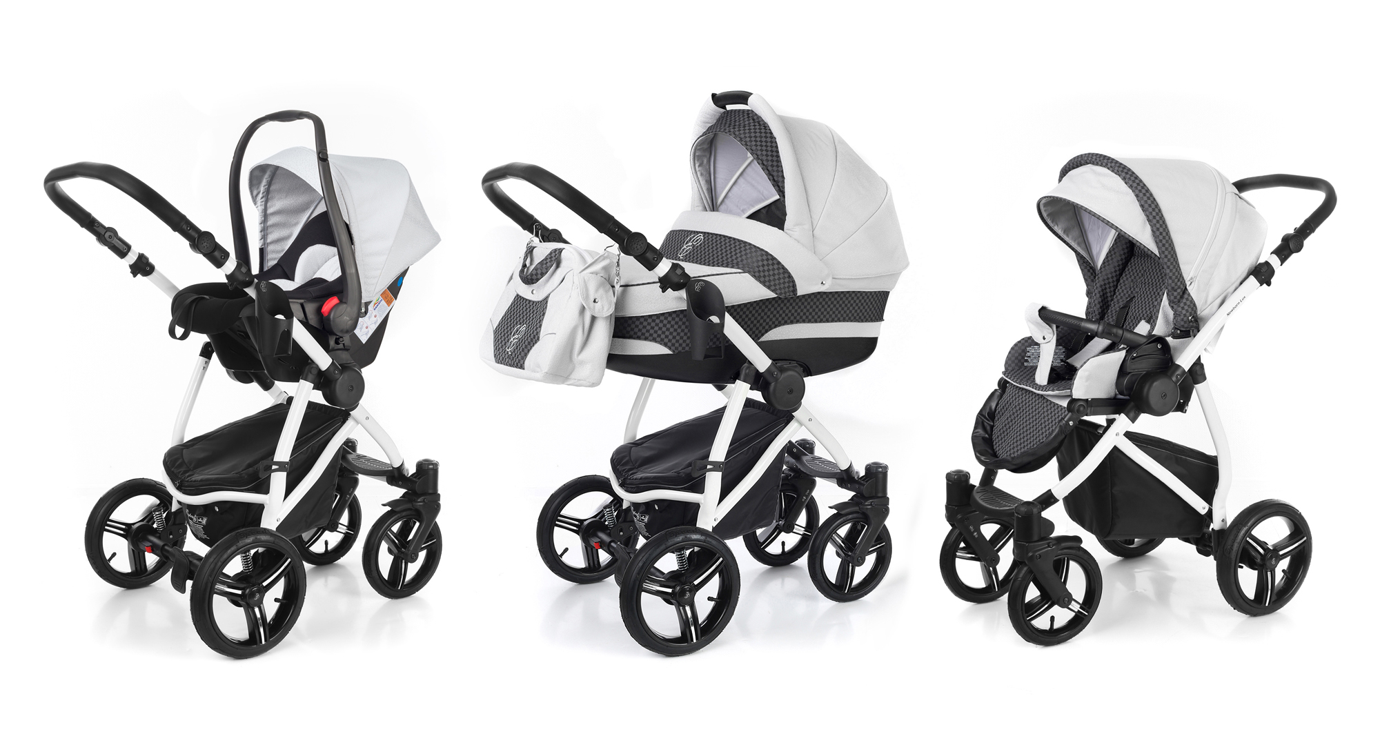 Коляска 3 в 1 Esspero Newborn Lux (шасси White) Light Chek