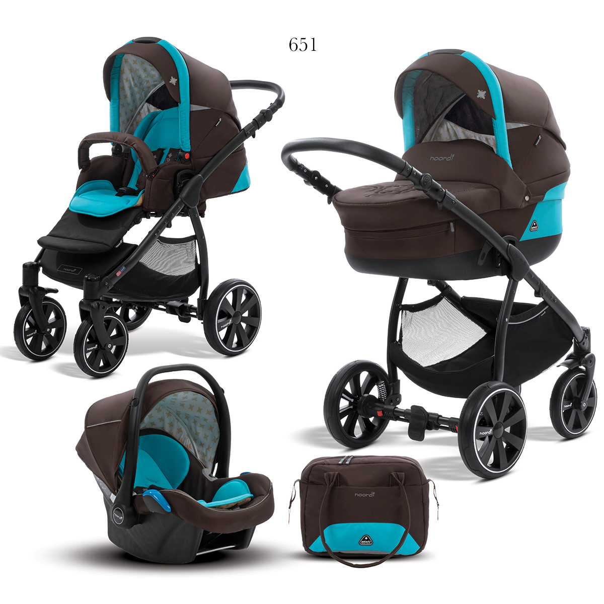 Коляска 3 в 1 Noordi Polaris Sport 651
