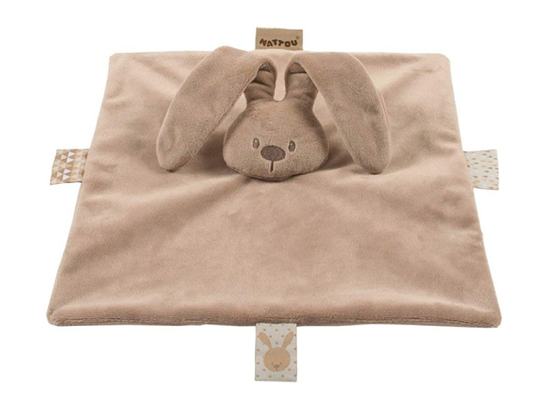 Мягкая игрушка Nattou Doudou Lapidou Кролик 878050 Taupe