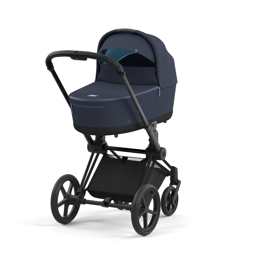 Коляска для новорожденных Cybex Priam IV (шасси Matt Black) Nautical Blue