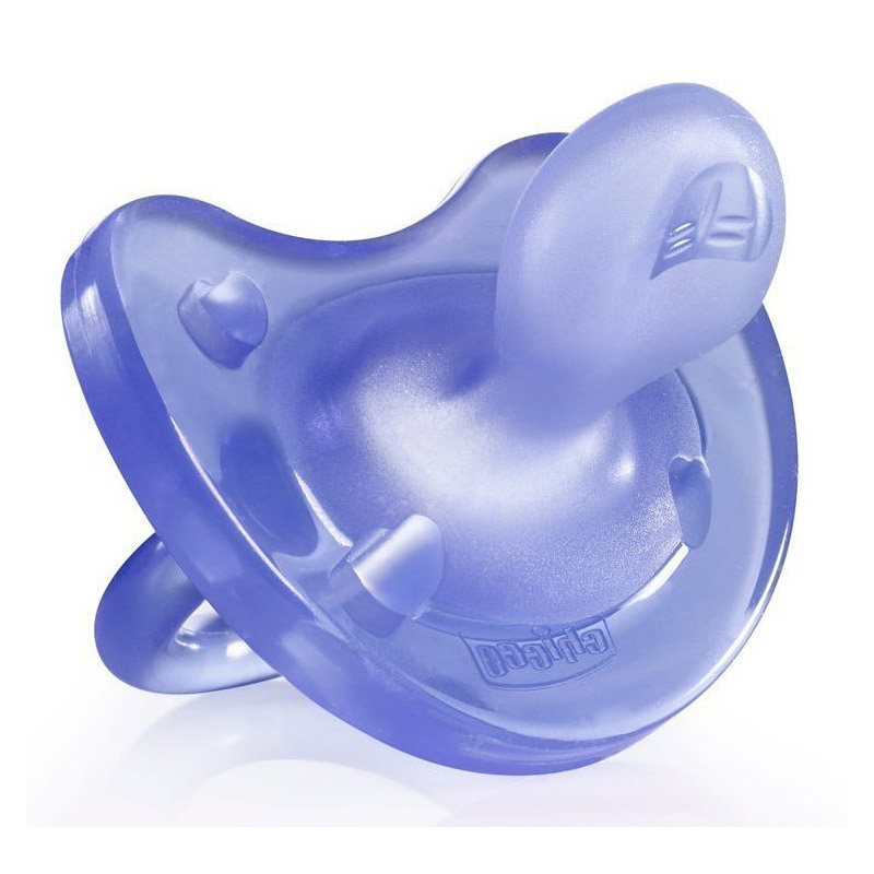 Пустышка Chicco Physio Soft, 1 шт., 0-6 мес.+, силикон сиреневый, 310410145