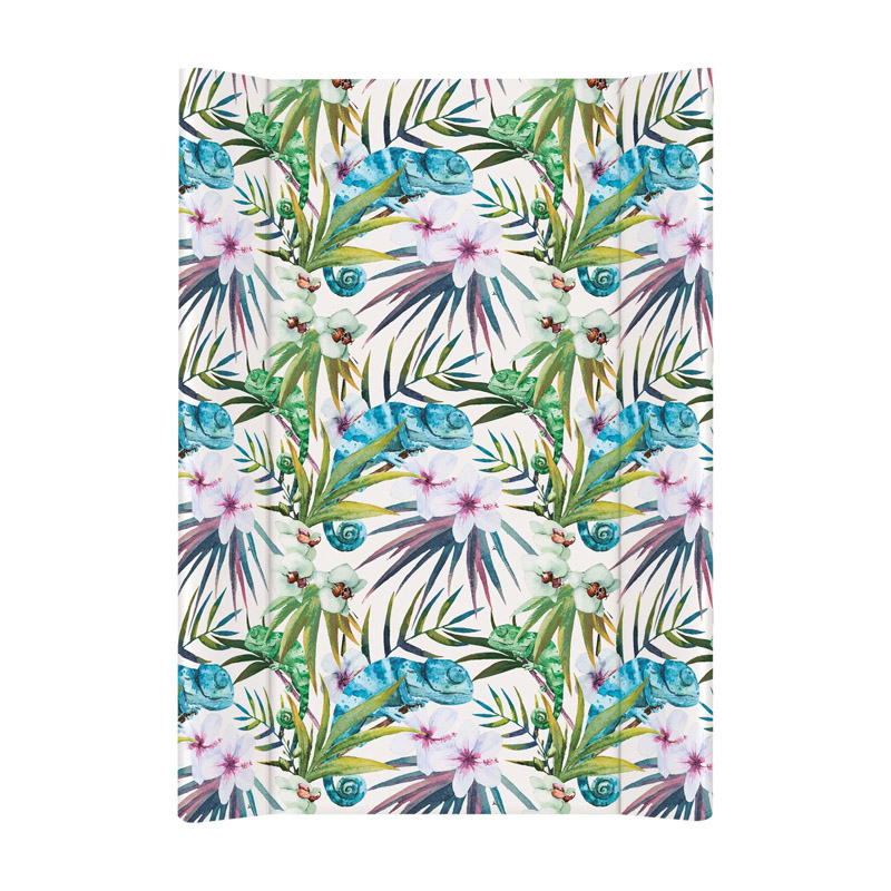 Пеленальный матрац без изголовья Ceba Baby Flora Fauna 70 см на кровать Camaleon Blanco W-200-099-542