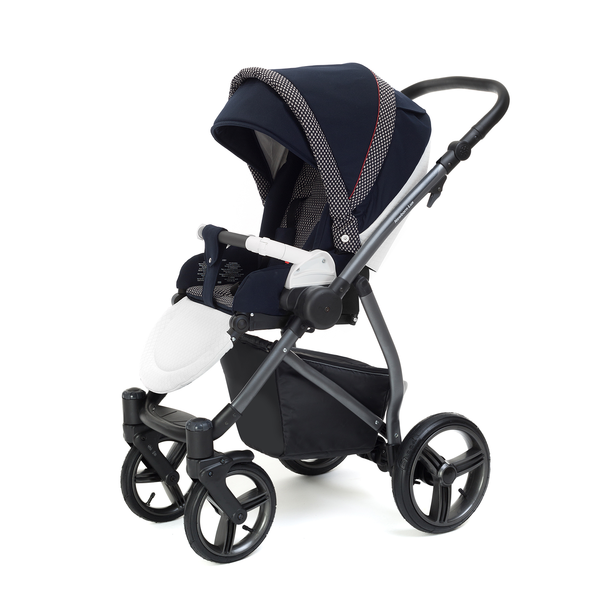 Прогулочная коляска Esspero Grand Newborn Lux (шасси Graphite) Royal Deep Ocean