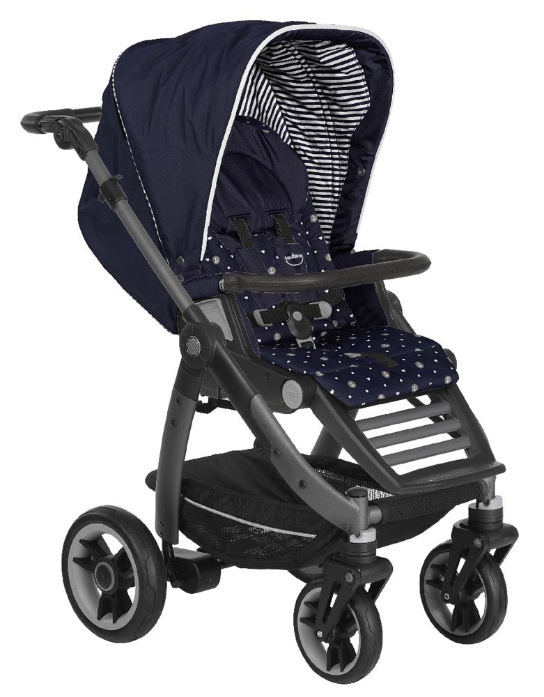 Прогулочная коляска Teutonia Cosmo V4 (шасси Graphite) 6175 Little Sailor