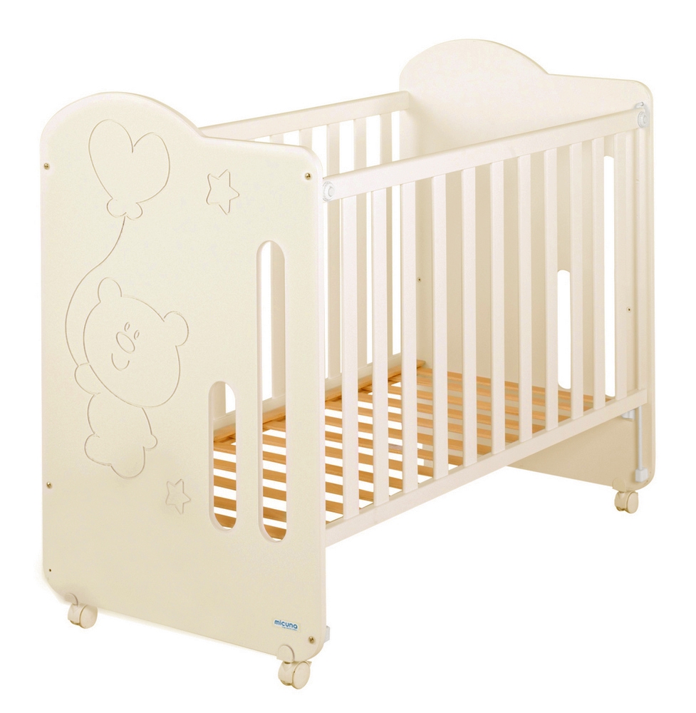 Детская кроватка Micuna Globito 120х60 Ivory (с матрасом)