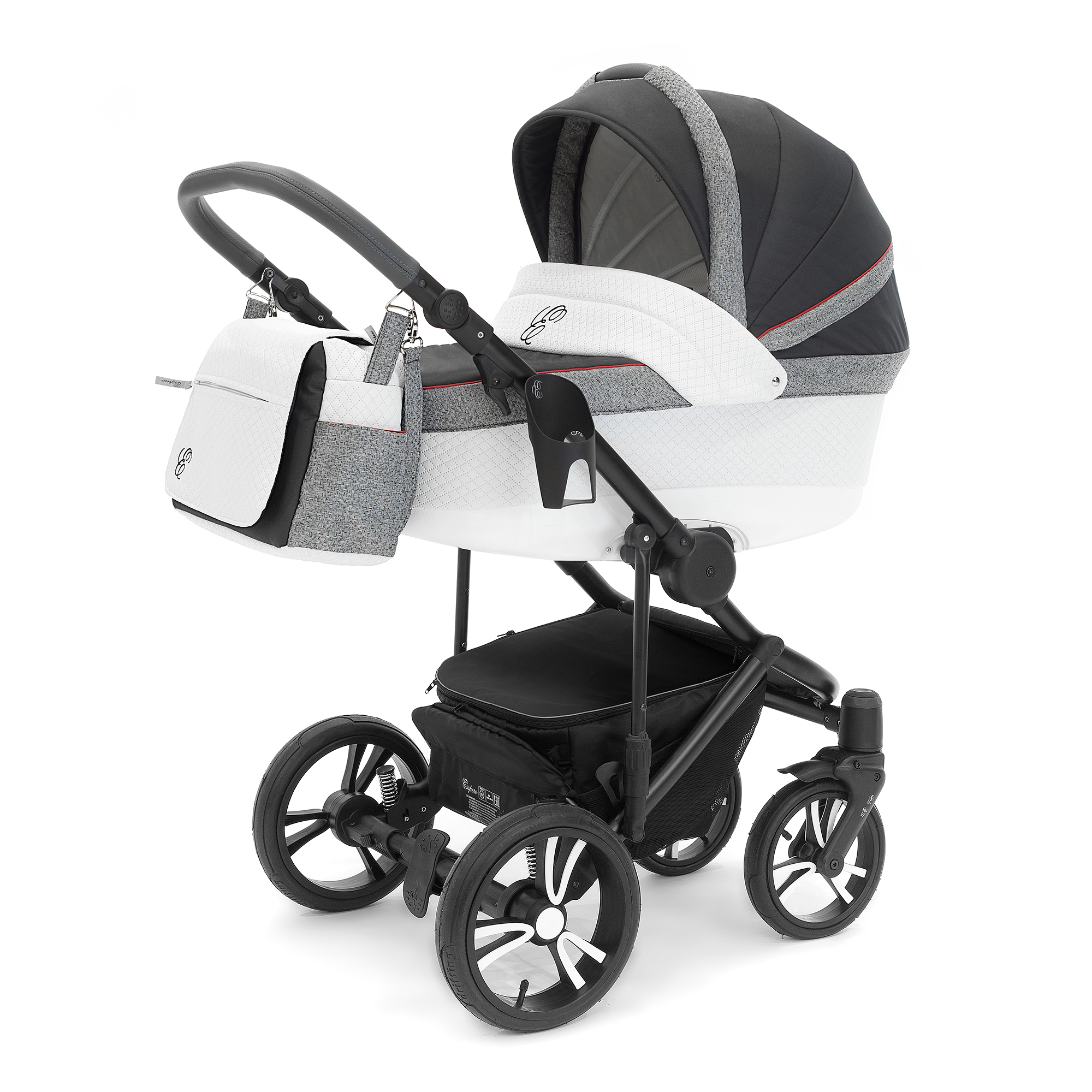 Коляска для новорожденных Esspero Grand Magic Pro (шасси Black) Royal Grey