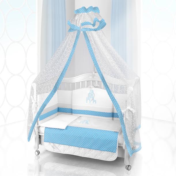 Beatrice Bambini Unico Punto Di Giraffa 125x65 bianco blu