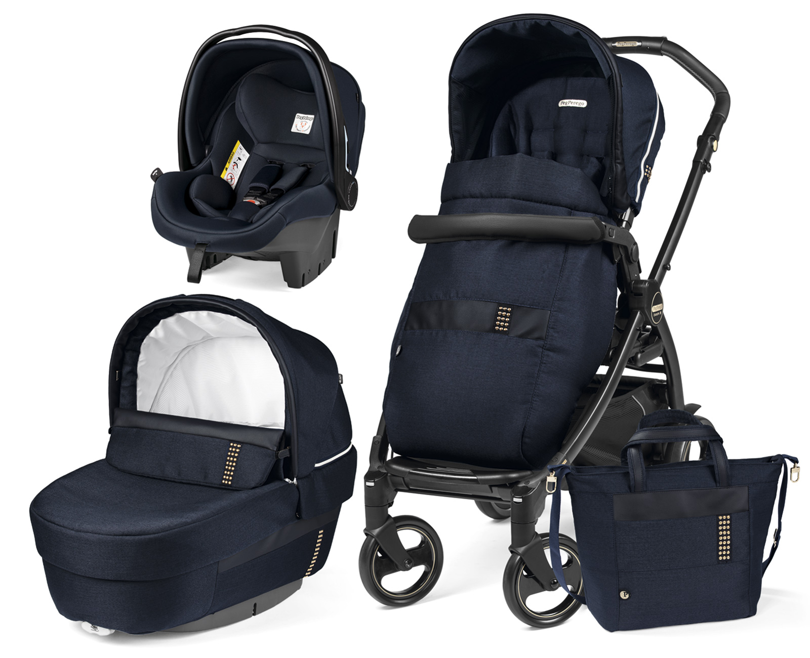 Коляска 3 в 1 Peg Perego Book Rock Elite Modular Navy
