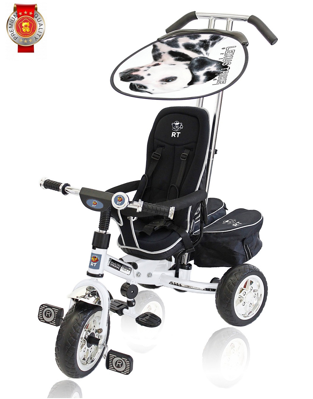 Велосипед трехколесный Lexus Trike NEXT Deluxe высокая спинка белый