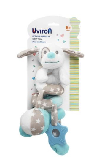 Игрушка-спиралька Uviton Собачка арт. 0130 Голубой