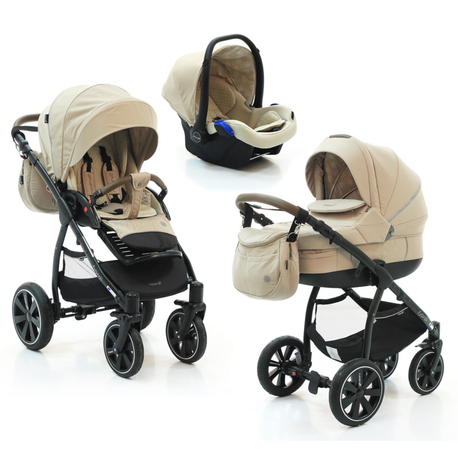 Коляска 3 в 1 Noordi Fjordi Sport Simply Taupe 852