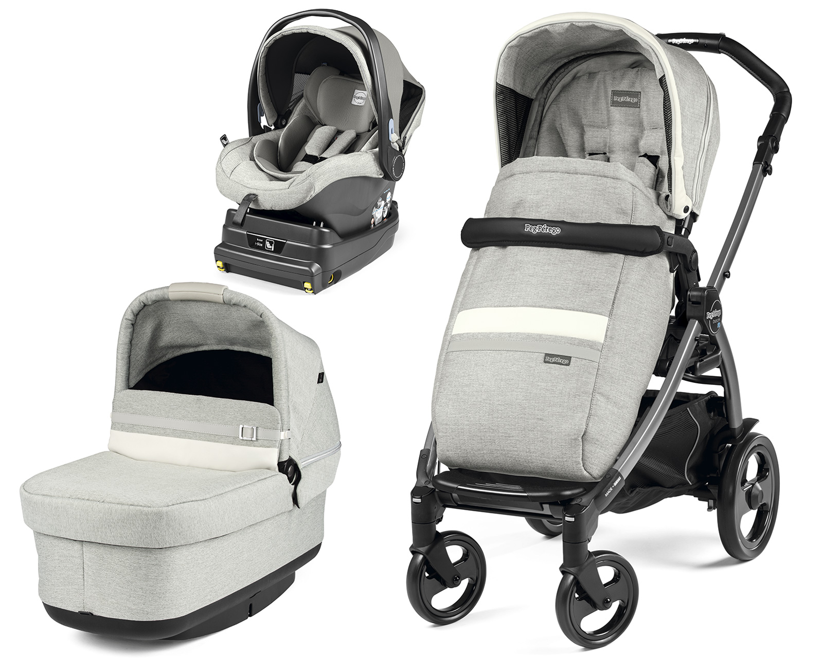 Коляска 3 в 1 Peg Perego Book 51 Pop-Up I-Size Modular Luxe Pure