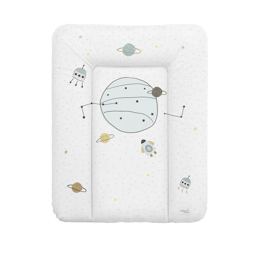 Пеленальный матрац Ceba Baby мягкий на комод 70x50 см Candy Andy Cosmo
