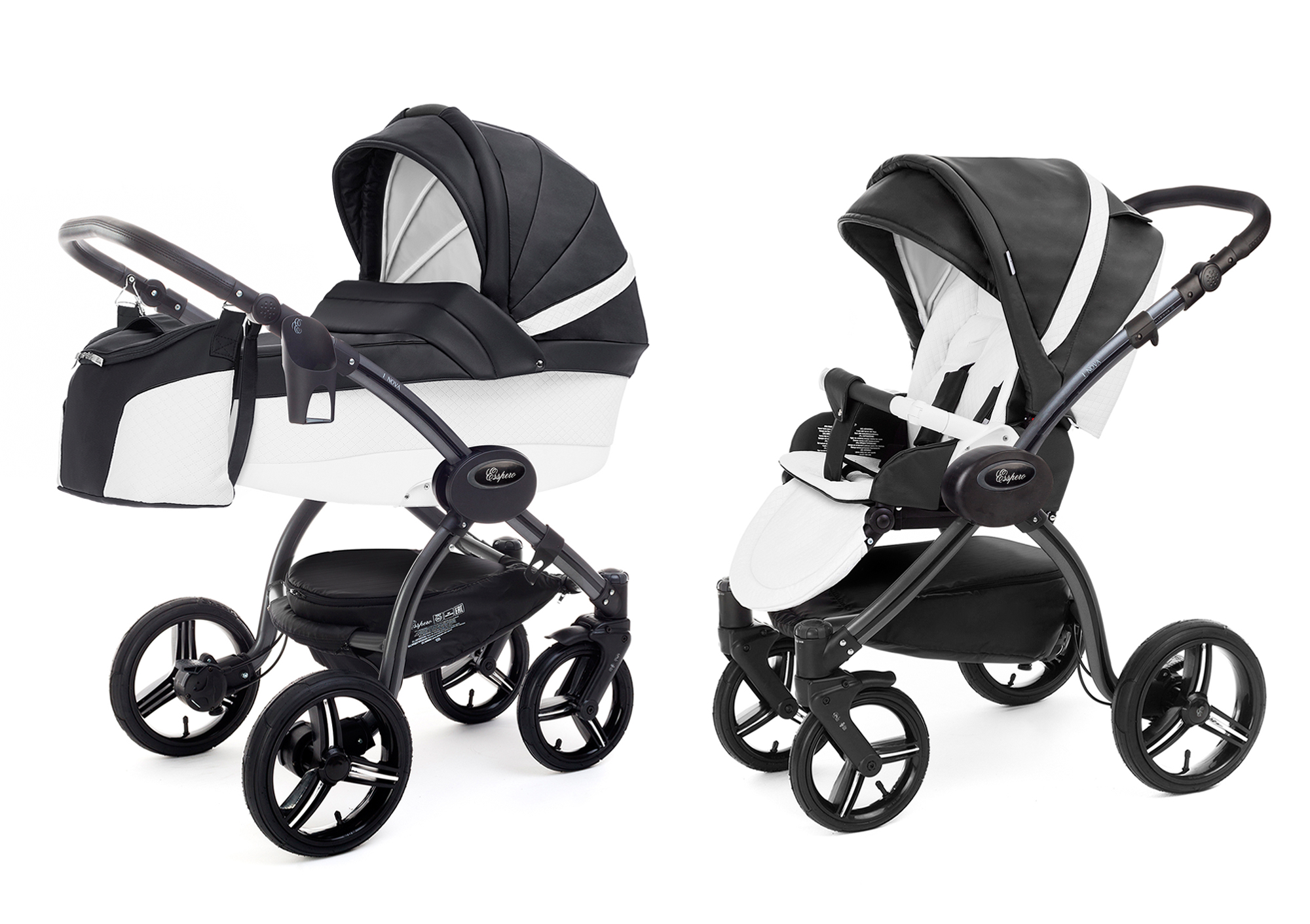 Коляска 2 в 1 Esspero Grand I-Nova (шасси Graphite) Nappa Graphite