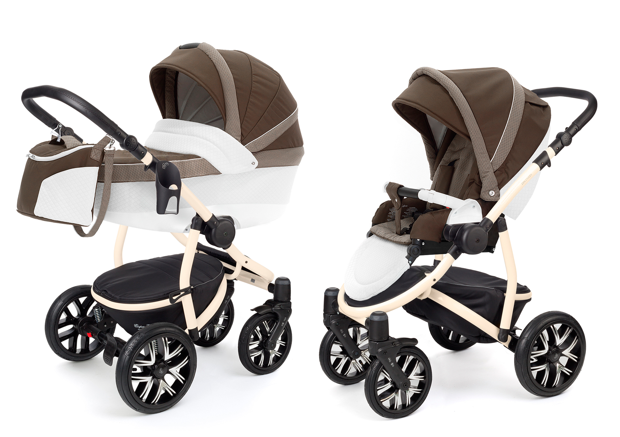 Коляска 2 в 1 Esspero Grand Discovery (шасси Beige) Royal Brown
