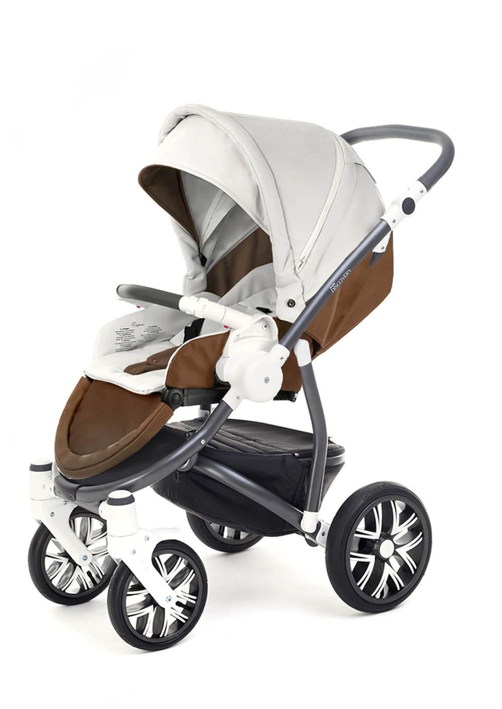 Прогулочная коляска Esspero Grand Discovery (шасси Graphite White) Canella leatherette