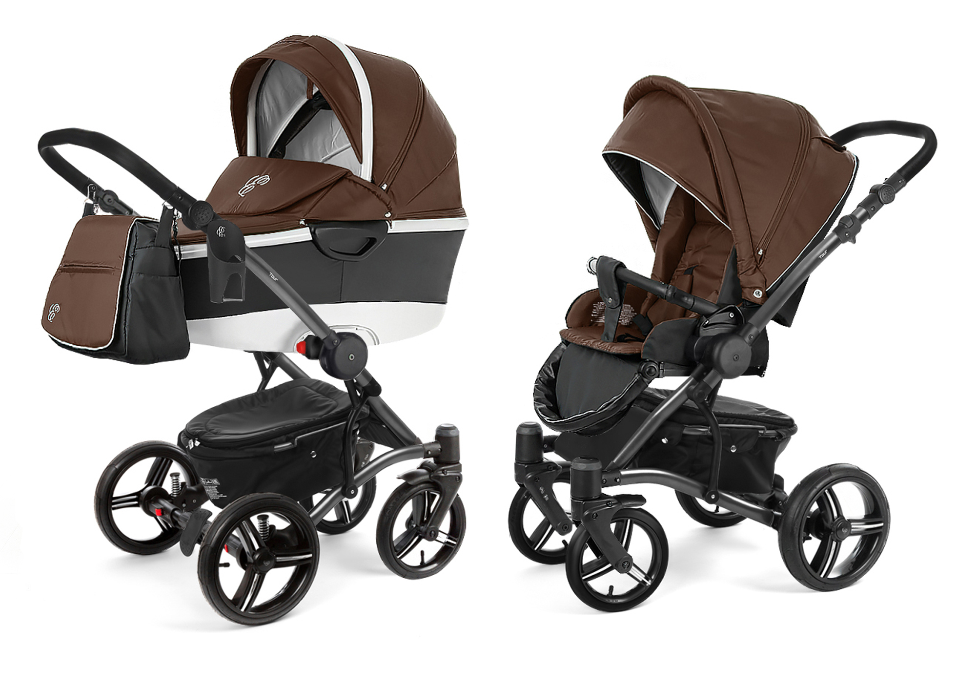 Коляска 2 в 1 Esspero Tour Alu (шасси Graphite) Brown