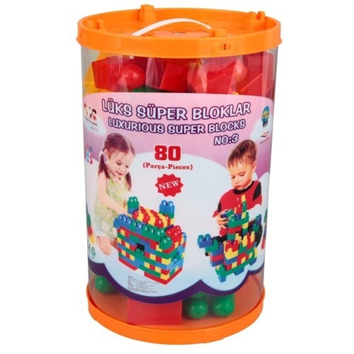 Конструктор Pilsan Luxurious Super Blocks №1 40 деталей в ведре