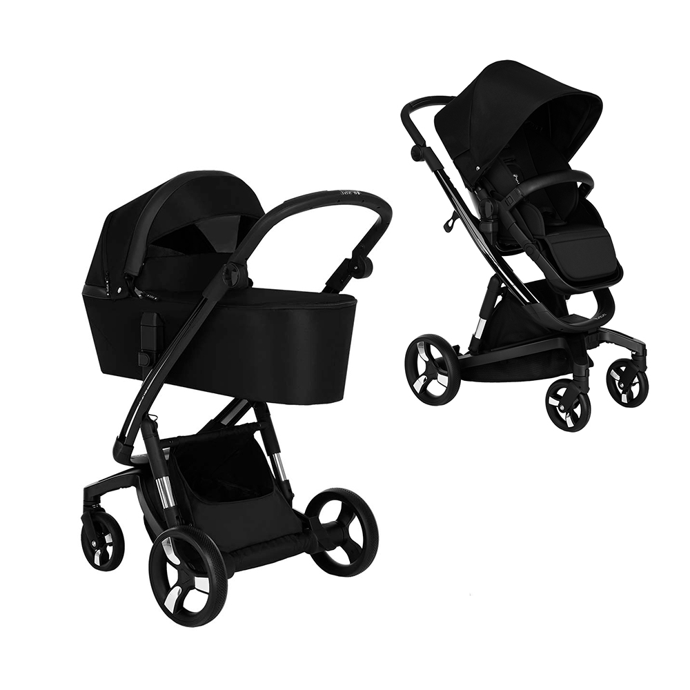 Коляска 2 в 1 IBEBE I-Stop Black/Black