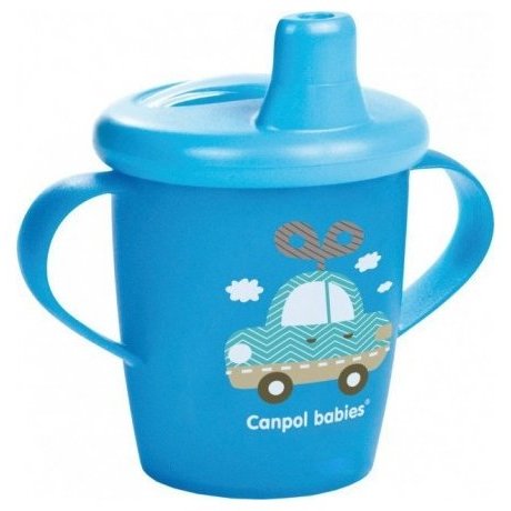 Чашка-непроливайка Canpol Toys 250 мл, 9+ мес., арт. 31/200 голубой