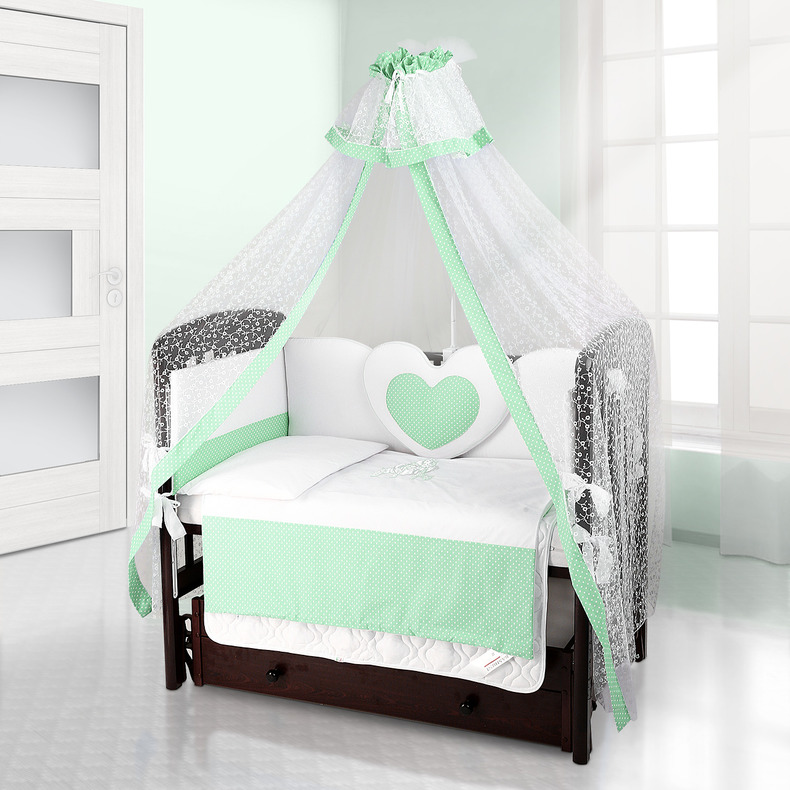 Beatrice Bambini Cuore Puntini BIANCO VERDE