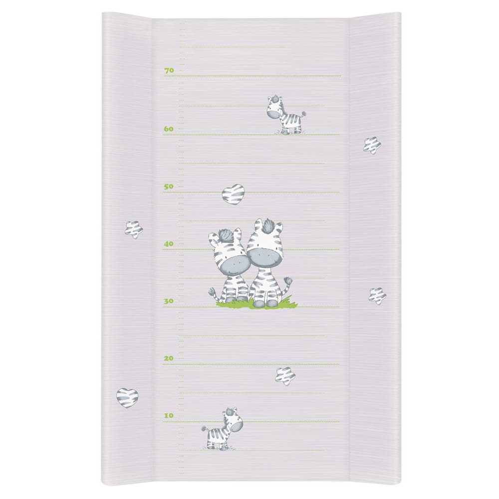 Матрац пеленальный Ceba Baby 80 см без изголовья на кровать 125*65 см Zebra grey W-210-002-260