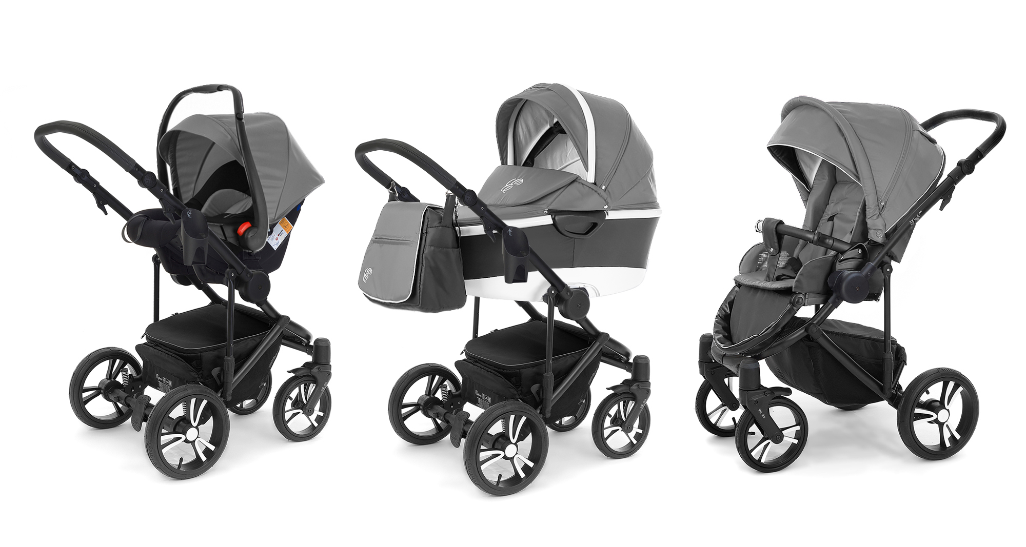 Коляска 3 в 1 Esspero Magic Pro Alu (шасси Black) Grey