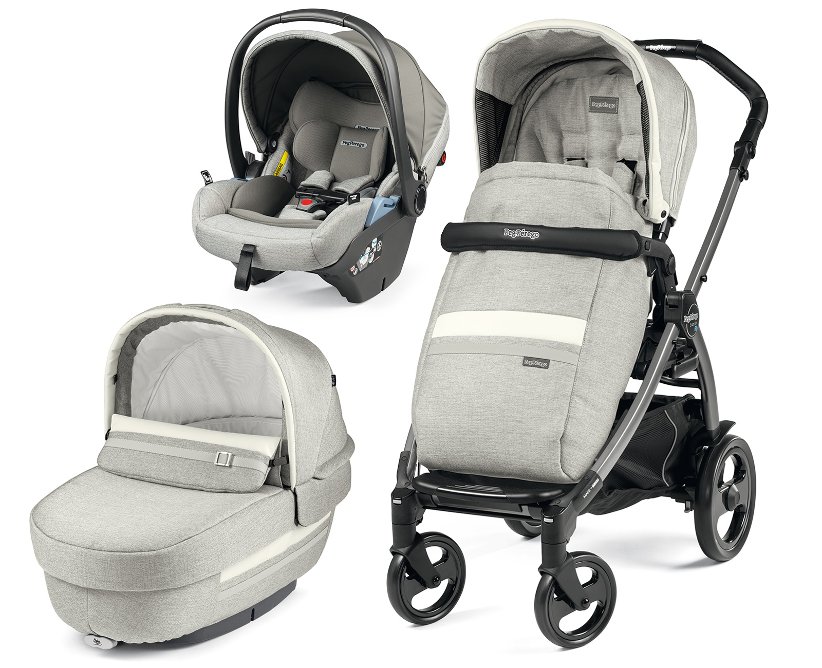 Коляска 3 в 1 Peg Perego Book 51 Elite Lounge Modular Luxe Pure