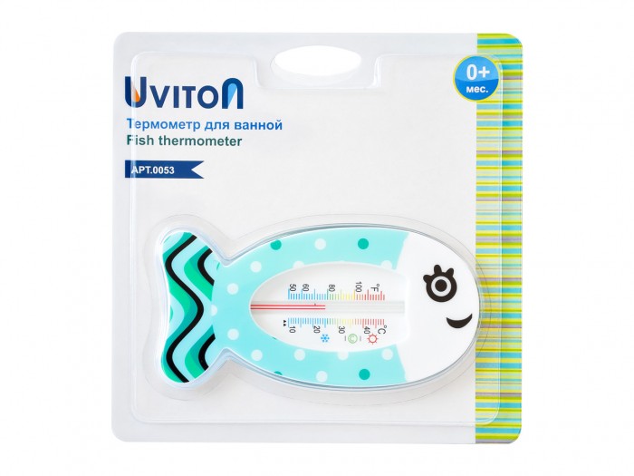 Термометр двухсторонний для воды Uviton Китенок арт. 0053 Бирюзовый