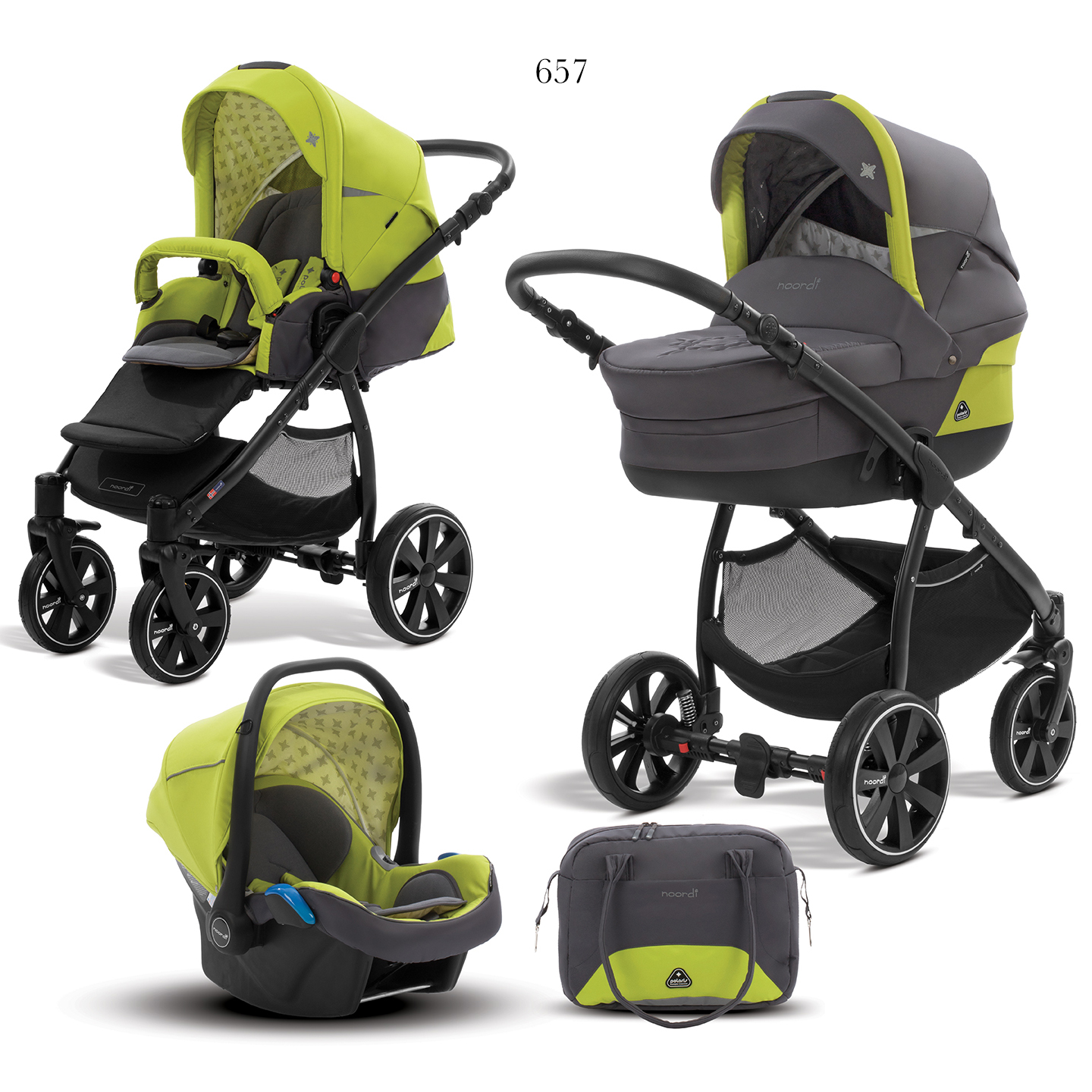 Коляска 3 в 1 Noordi Polaris Sport 657