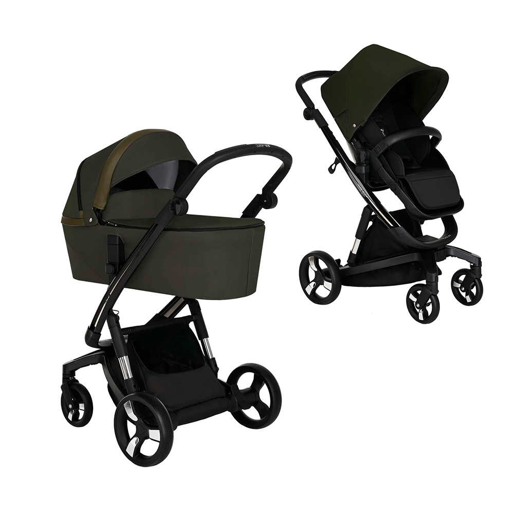 Коляска 2 в 1 IBEBE I-Stop Night Green/Black