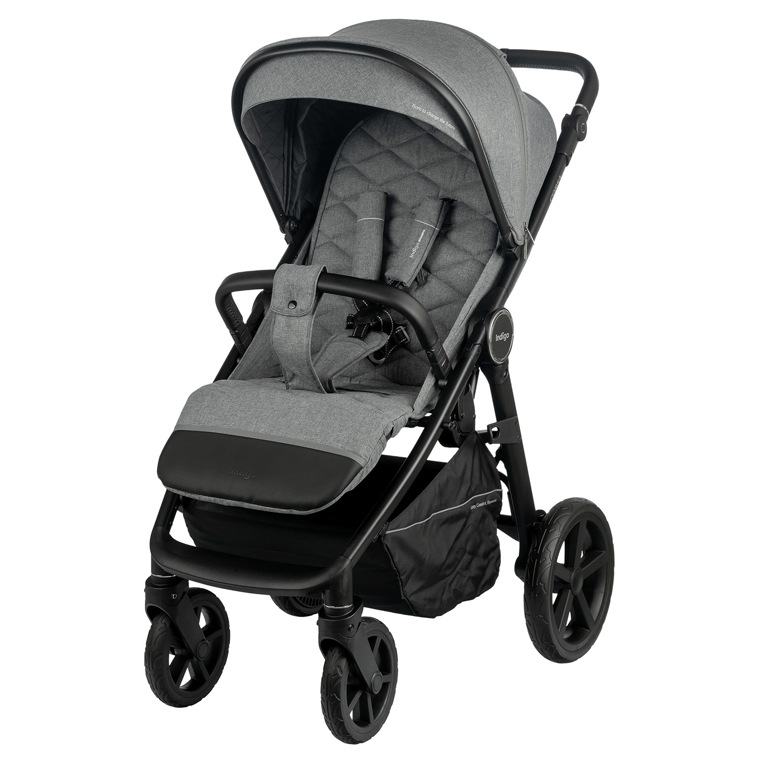 Прогулочная коляска INDIGO CORSA серый